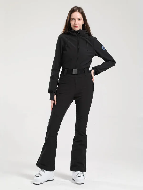 Women's Gsou Snow Classic Flare Belted Ski Suit