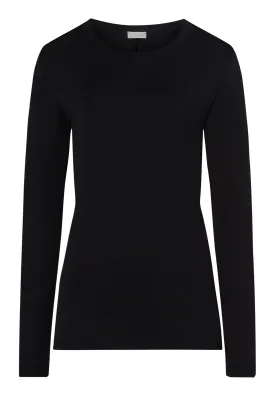 Yoga Relaxed Scoop Neck Top | Black 77996-019